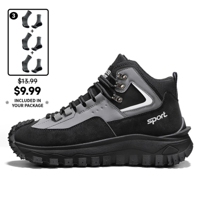 (⏰Limited Time Sale 70% OFF) Men's Outdoor Hiking Boots - Waterproof, Non-Slip, Puncture-Proof And Smash-Proof; Correct Arch Support And Wide Toe - Suitable For Daily Wear And Outdoor Adventures