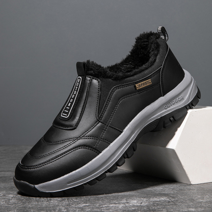 MEN'S COMFORTABLE VELVET WARM THICK-SOLED CASUAL SNEAKERS-walkjoyful