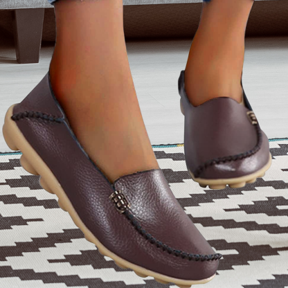 Vanccy PU Leather Loafers-walkjoyful