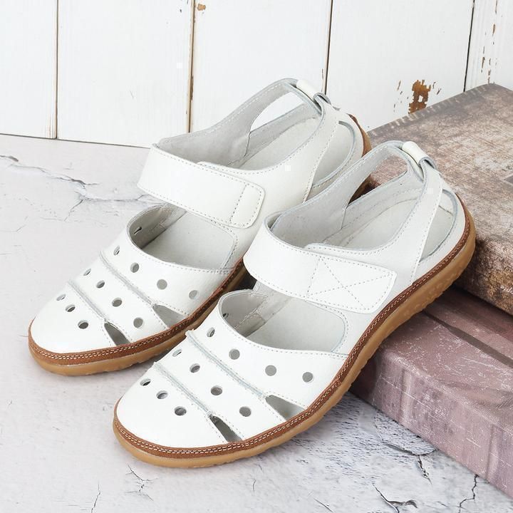 Black Vanccy - Women's Hollow Hook Flat Sandals
