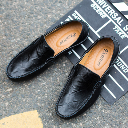 🚶👞 50% OFF !!!⏱️Clearance!!🌟Men's Casual Fashion Premium Leather Low-top Driving Boat Moccasins