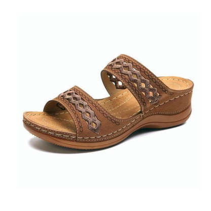 Sandals with arch support women's Wedge Comfortable platform Slippers