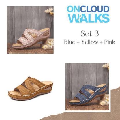 Vanccy Premium Orthopedic Thick Platform Large Size Slipper Sandals-walkjoyful