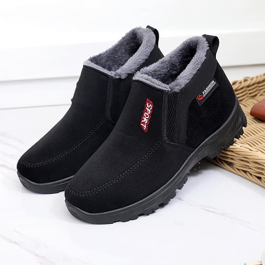 (⏰CLEARANCE SALE 70% OFF) Men's 2024 Winter New Waterproof And Non-Slip Slip-On Warm Cotton Shoes Correction Ankle Support Wide Toe Arch Support Sports Shoes-walkjoyful