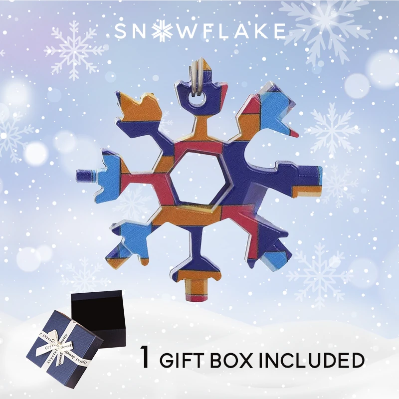 Snowflake - MultiTool 18-in-1 Stainless Steel Portable for Outdoor Adventure❄️