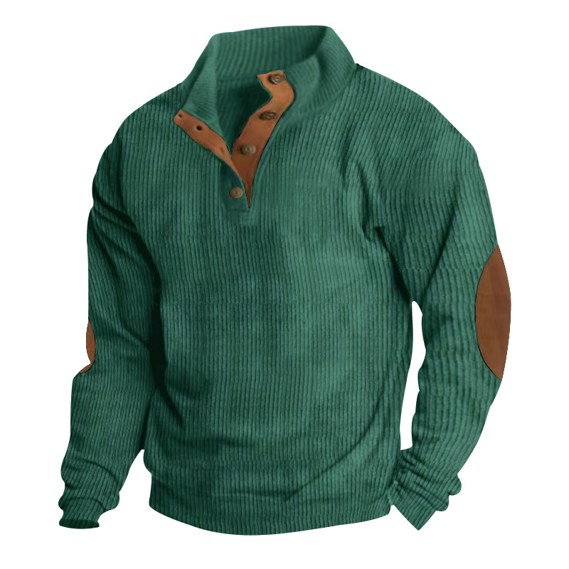 Men's Outdoor Casual Stand Collar Long Sleeve Sweatshirt-walkjoyful