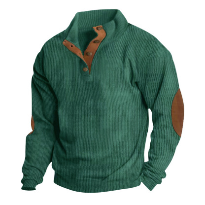 Men's Outdoor Casual Stand Collar Long Sleeve Sweatshirt-walkjoyful