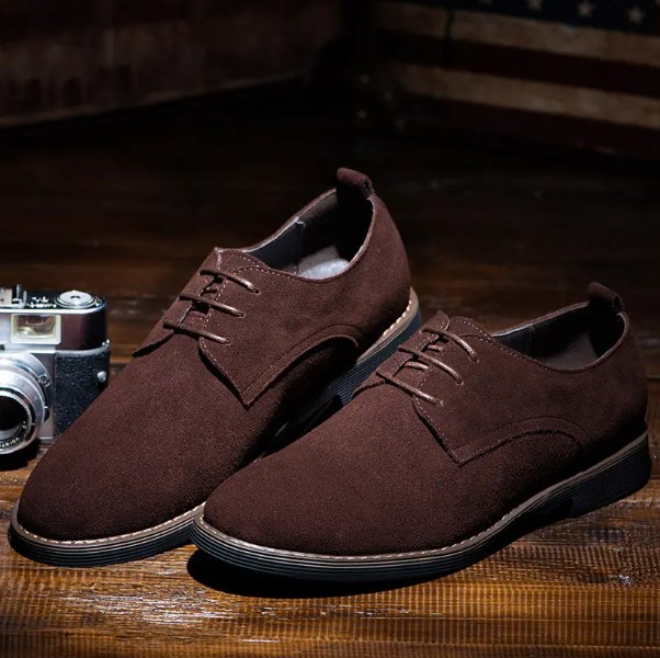 🔥Hot Sale🎁--70% OFF 🎉Mens Classic ritish Style Suede Oxfords Lace Up Business Formal Casual Shoes