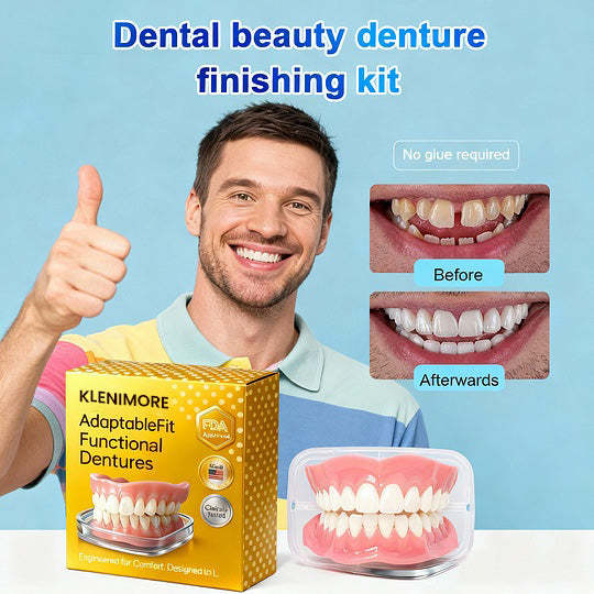 🌎Ends Today: 70% OFF! ⏰KLENIMORE™ Medical Full Denture with Strong Suction