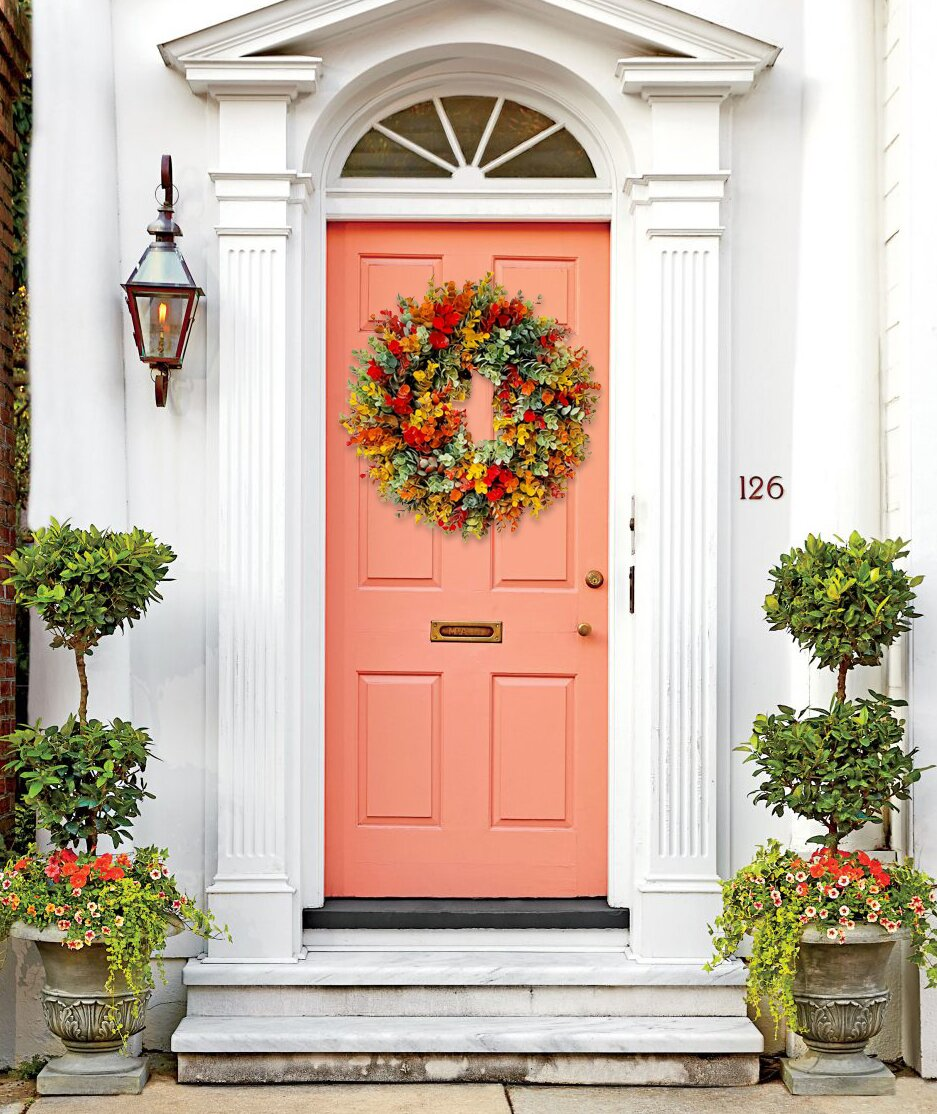 Autumn Eucalyptus Farmhouse Wreath