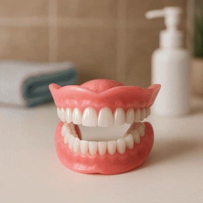 ROSOPL DENTURES-Boil-and-Bite Functional Denture, Self-fit at Home, Fully Adjustable for Narrow or Wide Arches, Long or Short-term Solution, Eat, Drink and Smile Confidently