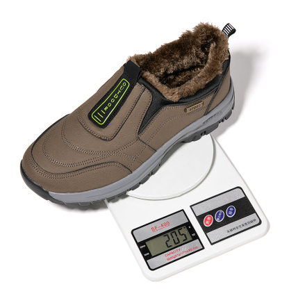 MEN'S COMFORTABLE VELVET WARM THICK-SOLED CASUAL SNEAKERS-walkjoyful