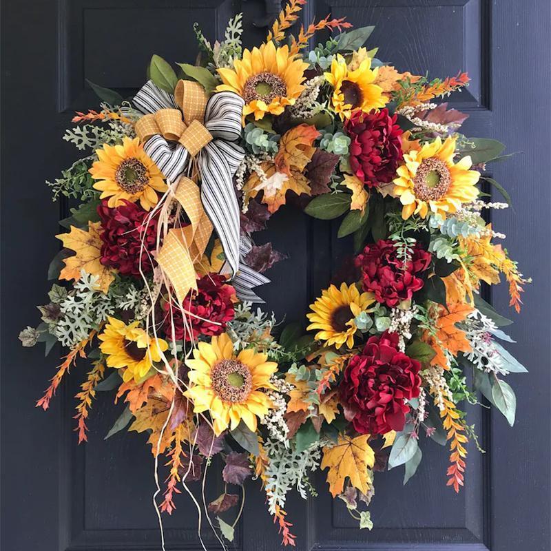 🌻Sunflower Wreath-Country French Wreath