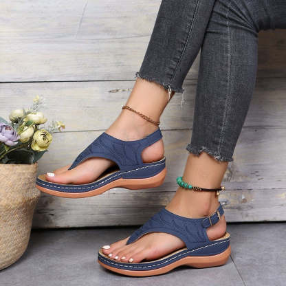 Summer Oxford Women Sandals Flats Slippers Pu Leather Flip Flops Belt Buckle Female Shoes 2022 New Rome Fashion Women Slides-walkjoyful