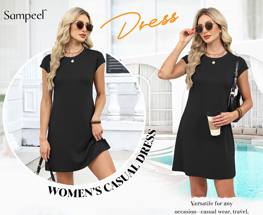 WIHOLL Dresses for Women 2026 Casual Summer Sundresses Sleeveless Tank Dress Fashion Outfits