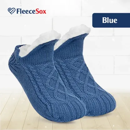 FleeceSox - Fleece-Lined Non-Slip Thermal Slippers Socks-walkjoyful