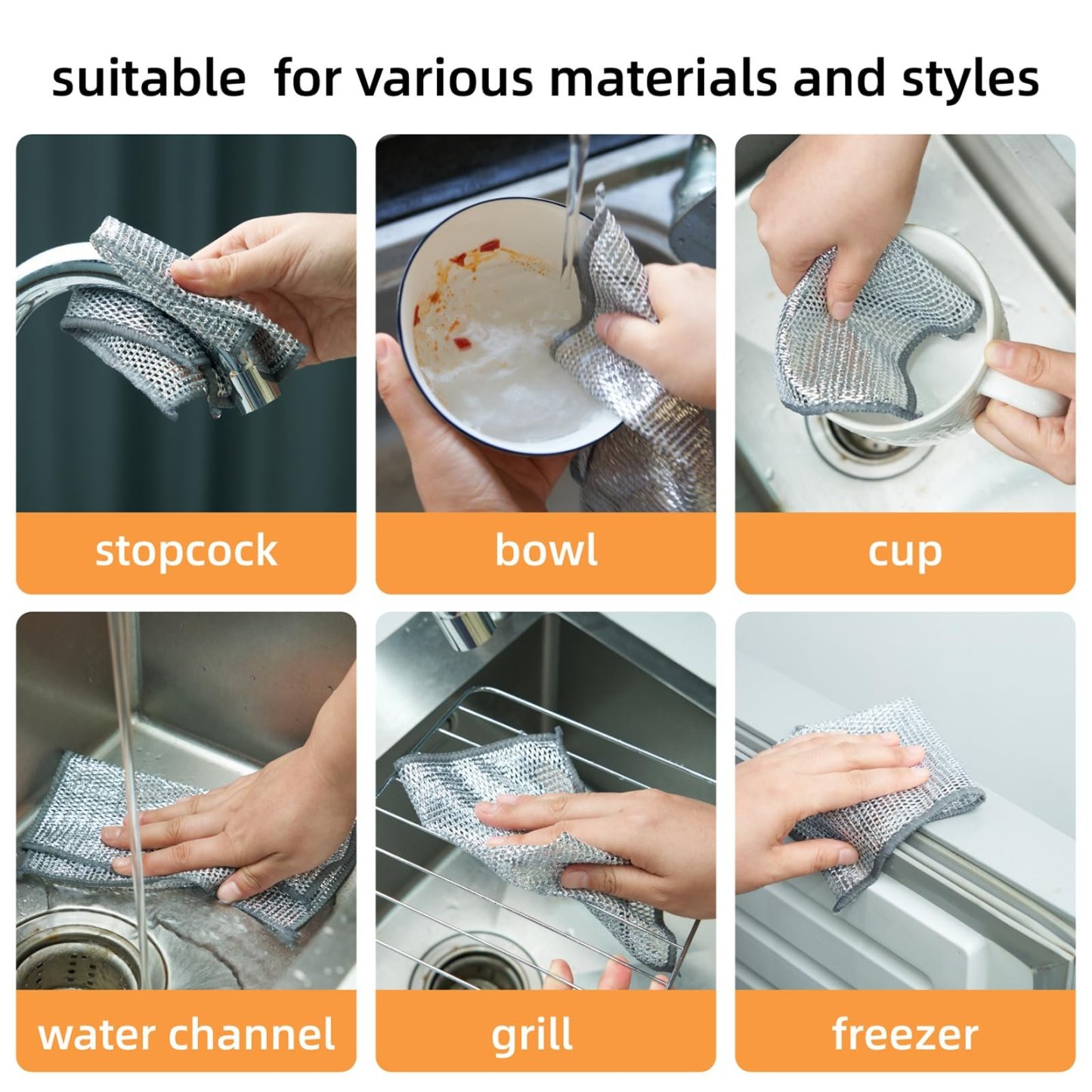 ✨Last Day 60%OFF ✨2024 Multipurpose Wire Miracle Cleaning Cloths