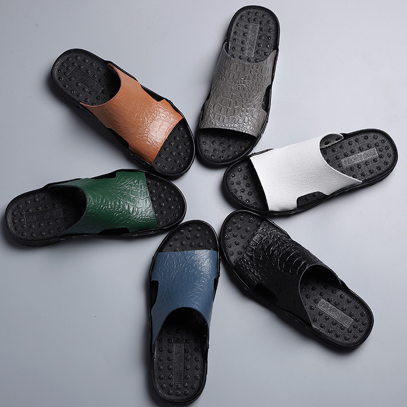 Men's Lightweight Open Toe Slippers - Wear-resistant Non-Slip Comfy Casual Shoes-walkjoyful