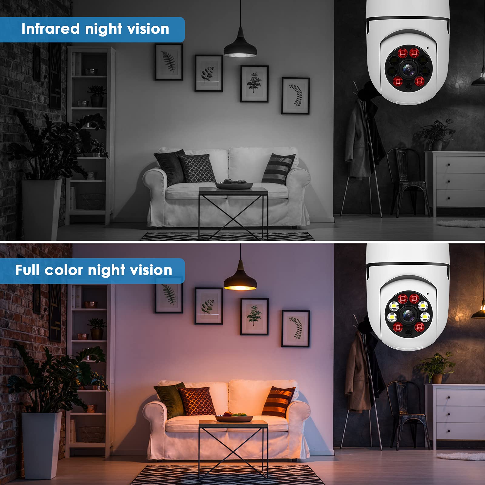 50%OFF-Wireless Wifi Light Bulb Camera Security Camera