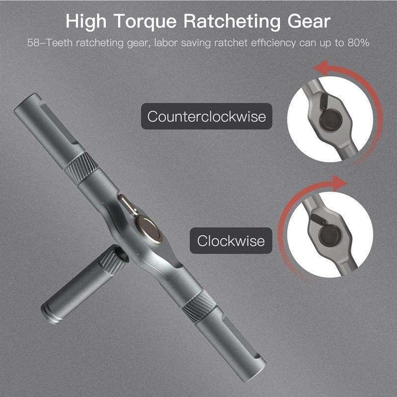 🔥🔥24 in 1 DlY Screwdriver Set Magnetic Compact and Portable Ratchet Screwdriver