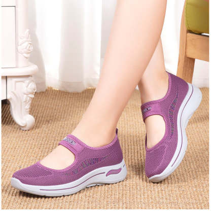 Fashion Hollow Casual Sport Shoes Women Comfort Light Running Women's Shoes Flat Loafers