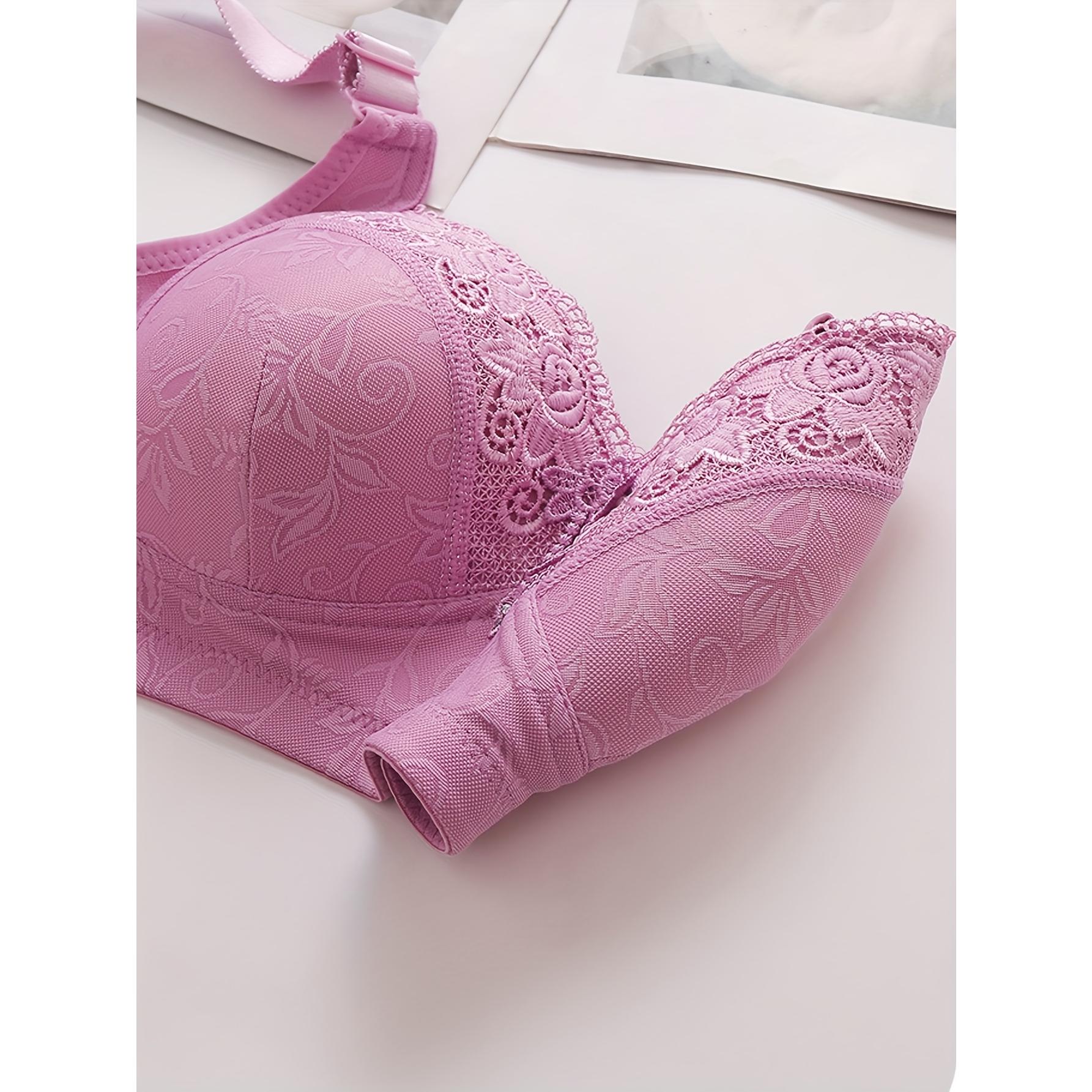 5-Pack/3-Pack Women's Luxurious Contrast Lace Enhanced Push Up Bra Ultra Adjustable Strap Cloud Like Soft All Day Breathable Year Round Wearable Underwear Ideal Daily Comfy Lingerie Perfect Fit Skin Friendly Versatile Bralette -RR
