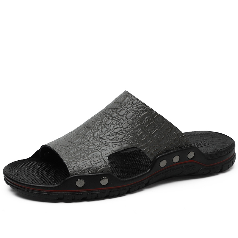Men's Lightweight Open Toe Slippers - Wear-resistant Non-Slip Comfy Casual Shoes-walkjoyful