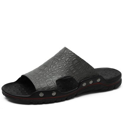 Men's Lightweight Open Toe Slippers - Wear-resistant Non-Slip Comfy Casual Shoes-walkjoyful