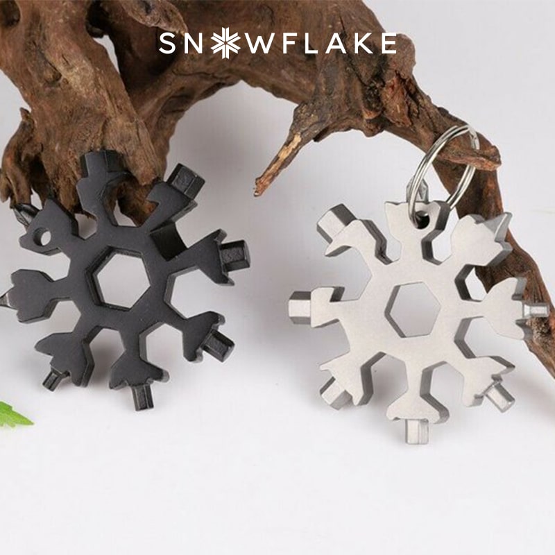 Snowflake - MultiTool 18-in-1 Stainless Steel Portable for Outdoor Adventure❄️
