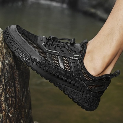 ⏰Last Day! 45% OFF 🔥 Men's Genuine Leather Breathable Wide-Toe Drawstring Orthopedic Loafers