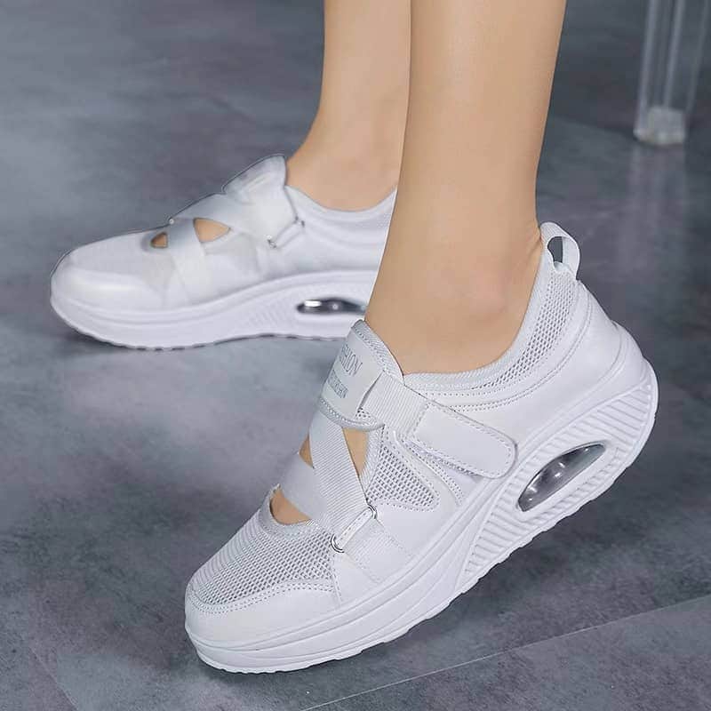 Women Orthopedic Shoes, Wide Adjusting Soft Comfortable Diabetic Walking Shoes