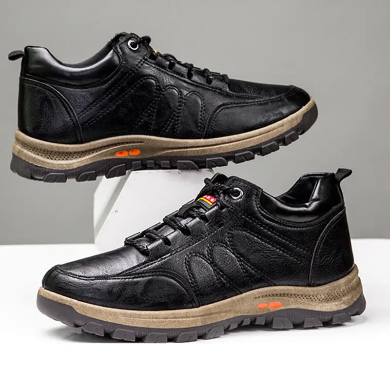 MEN'S LEATHER HAND STITCHING ARCH SUPPORT & NON-SLIP BREATHABLE SHOES-walkjoyful