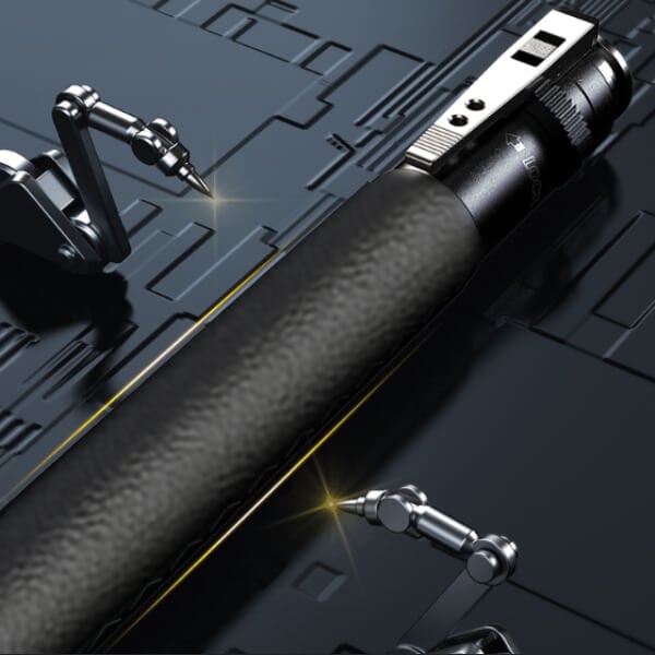 🔥🔥2025 Hot Sale Enhanced Automatic Retractable Self-Defense Multifunctional Hiking Stick