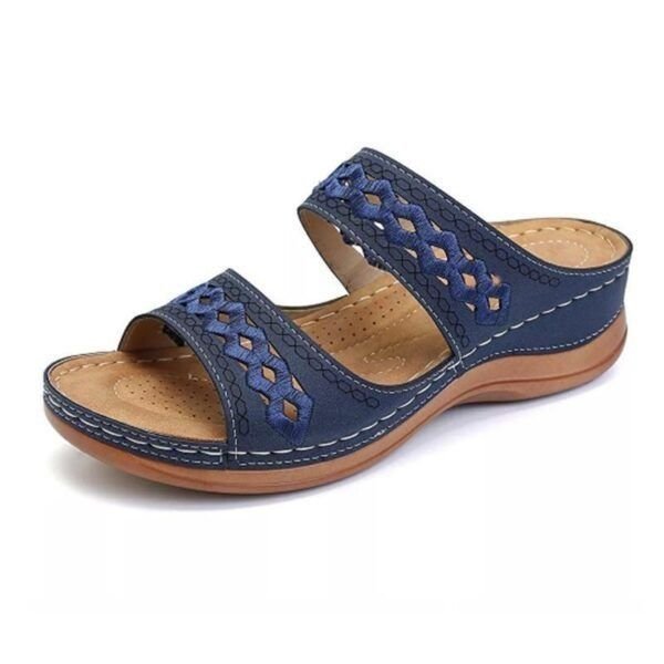 Women Premium Arch-support Orthopedic Faux Embroidery Women Sandals-burnzay