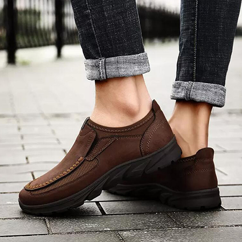 🔥HOT SALE🎁--50% OFF 🎉MENS HANDMADE CASUAL COMFY  SLIP ON LOAFERS