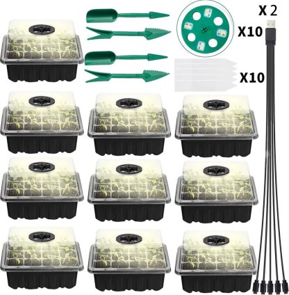 Adjustable Humidity Seed Starter Trays