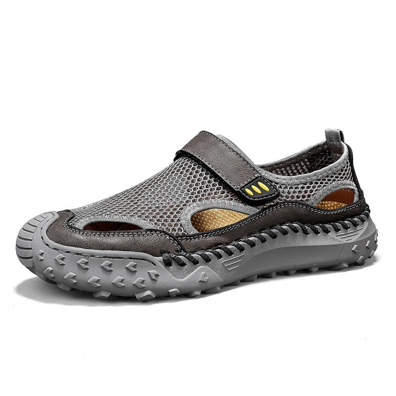 ⏰Last Day! 45% OFF 🔥Men's Handmade Cowhide Breathable Mesh Sandals