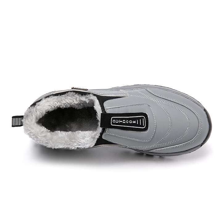 (e??��Best Selling) Men's Comfortable Waterproof Orthopedic Walking Shoes Plus Velvet Shoes