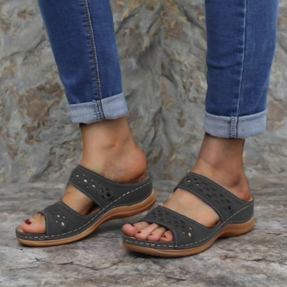 Sandals with arch support women's Wedge Comfortable platform Slippers