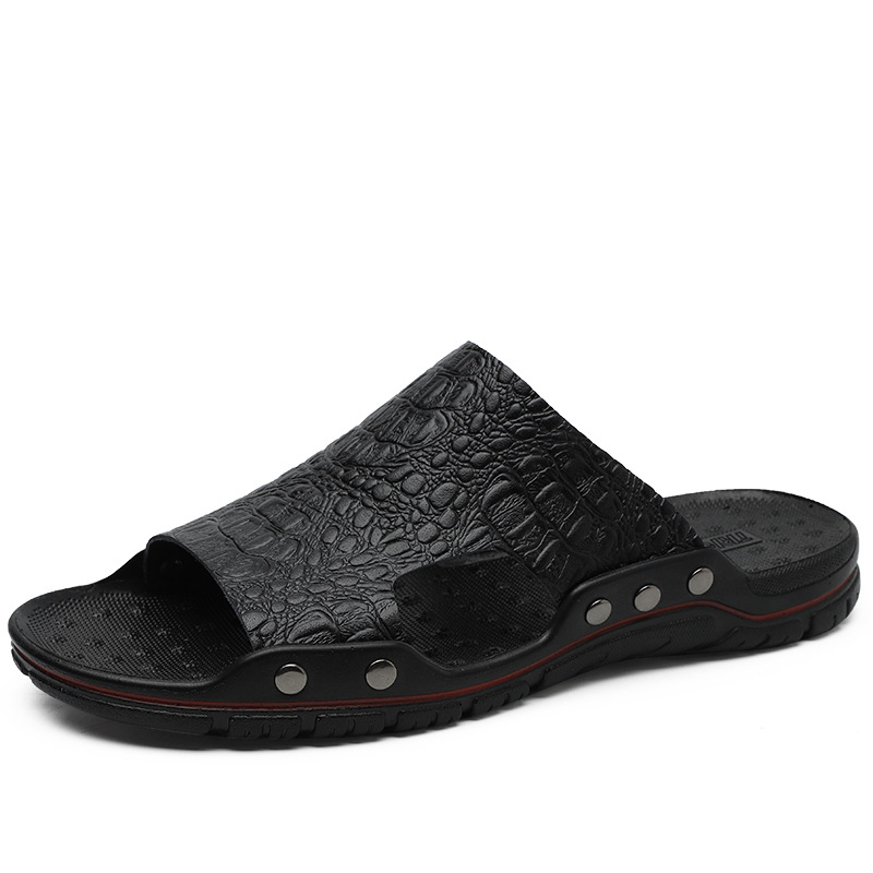 Men's Lightweight Open Toe Slippers - Wear-resistant Non-Slip Comfy Casual Shoes-walkjoyful