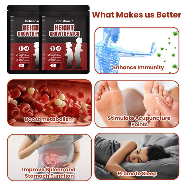 🌿Herbal Height Increasing Foot Patch🚀😍Safe and Effective|Doctor-Recommended🔥🔥🔥