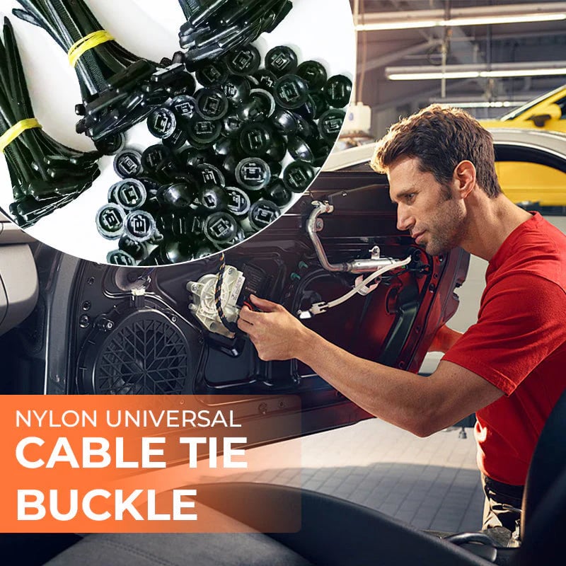 🚗 Instant Car Fix - 🔧 Nylon Universal Cable Tie Buckle - For Quick, Secure Vehicle Part Fastening!