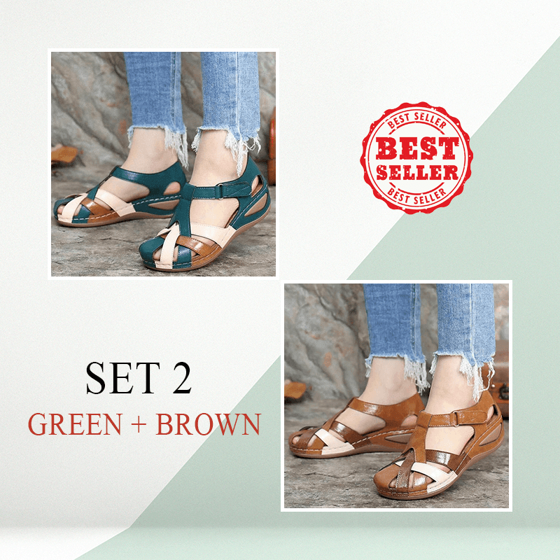[#1 Trending 2022]PREMIUM Retro Arch Support Comfy Round Toe Sandals-burnzay