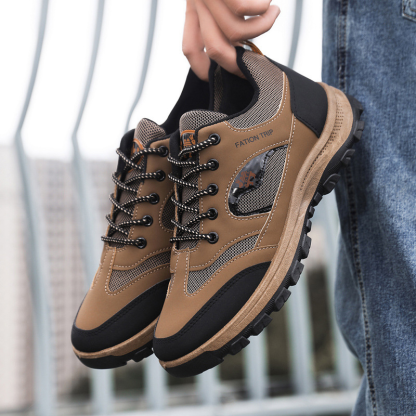 Men's Thickened Sole Elastic Collar Orthopedic Insole Comfortable Outdoor Shoes Casual Shoes-walkjoyful