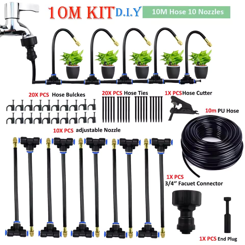 🔥360° Curved Garden Automatic Irrigation System