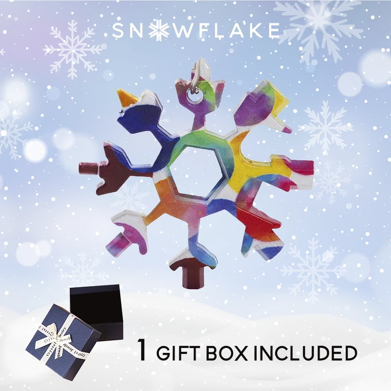 Snowflake - MultiTool 18-in-1 Stainless Steel Portable for Outdoor Adventure❄️