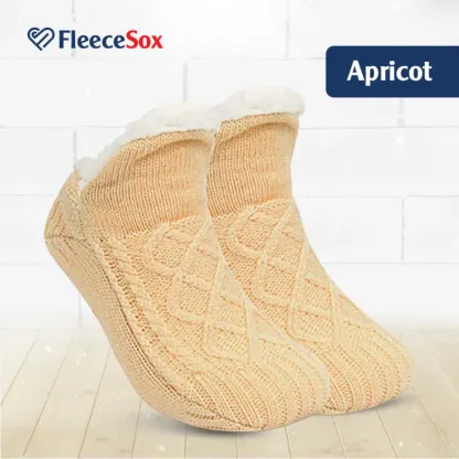 FleeceSox - Fleece-Lined Non-Slip Thermal Slippers Socks-walkjoyful