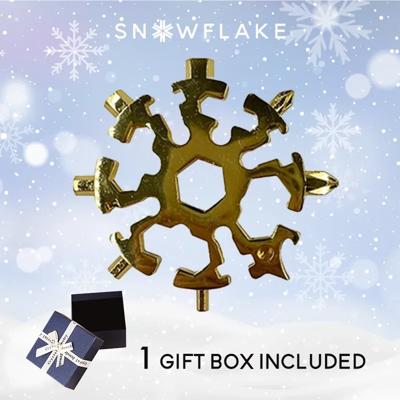 Snowflake - MultiTool 18-in-1 Stainless Steel Portable for Outdoor Adventure❄️