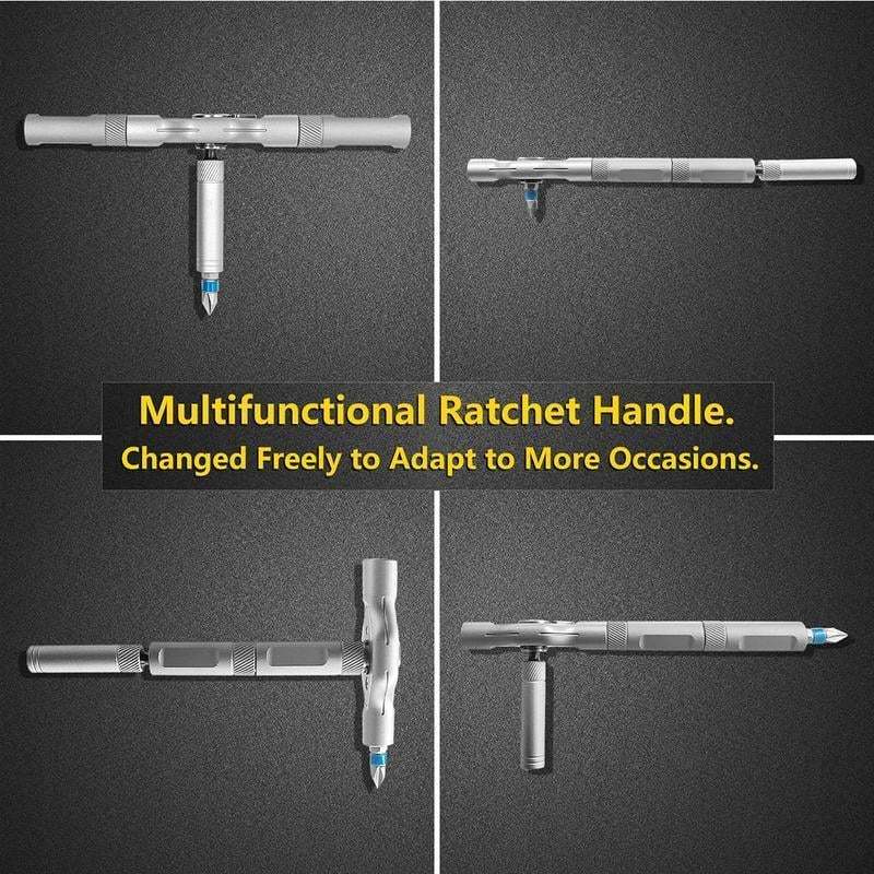 🔥🔥24 in 1 DlY Screwdriver Set Magnetic Compact and Portable Ratchet Screwdriver