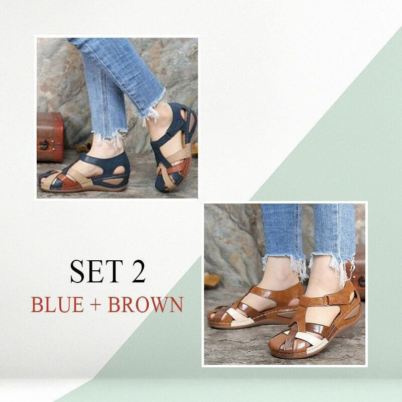 [#1 Trending 2022]PREMIUM Retro Arch Support Comfy Round Toe Sandals-burnzay